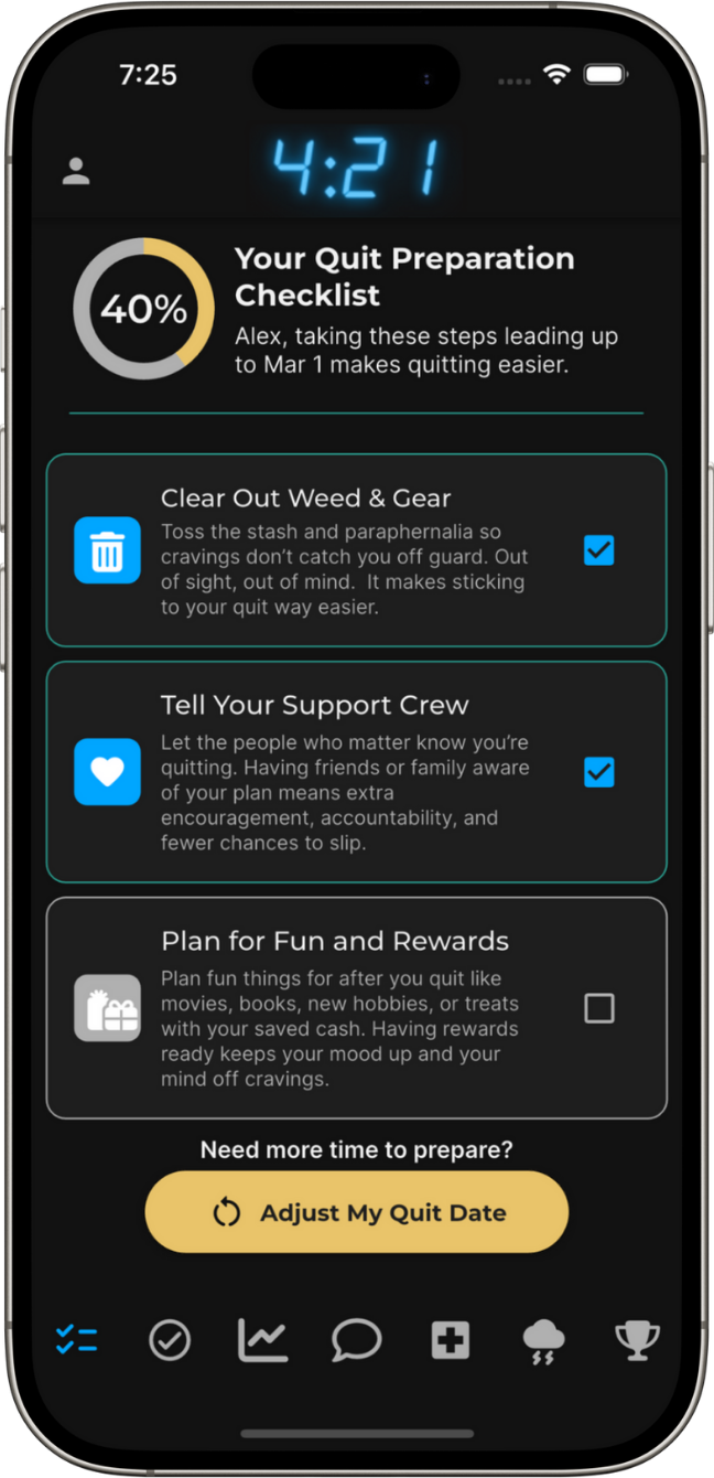 Quit prep checklist prepare-to-quit-weed